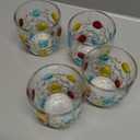 AlifordGlass Glass Tumblers with Colorful Patterns, Lead-Free, Set of 4 or 6 (Set of 4)