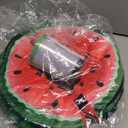 Inflatable Dog Cone with Anti-Licking Clear Shield, Protective Dog Donut Collar After Surgery, Adjustable Soft Recovery Cone for Pets, Alternative Collar with Buckle Strap (Watermelon, XL) (XL (Neck: 18"-23"))