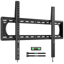 monTEK Heavy Duty Fixed TV Wall Mount Bracket for 60120" Flat & Curved TVs up to 300lbs, 4 Load Tested, Ultra Slim 1.3" Low Profile, Max VESA 900x600, Quick-Release Lock, Fits 16"/18"/24" Wood Studs