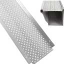 Gutter Guard,5" Aluminum Leaf Filter Gutter Cover,25 PCS Total Length 100FT,Raptor Gutter Guards,Easy DIY Leaf Guards for Gutters Fits Any Roof or Gutter Type, 5in*100FT