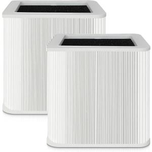 2 PACK 211+ Replacement Filter Compatible with Blueair Blue Pure 211+ Air Cleaner Purifier, H13 True Hepa and Activated Carbon Replacement Filter