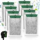 Medium Filter Cartridges Compatible with Tetra Whisper Bio-Bag Filter, Fish Tank Aquarium Filter Cartridges Replacement for Whisper PF10 10i IQ10 Filters (8 Pack)