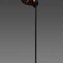 Sunset Vista Designs Decorative Metal Garden Stake with Solar Lights for Outside Waterproof LED Light Yard Decoration, 51", Butterfly - Orange, 17.32" x 1.97" x 51.97"