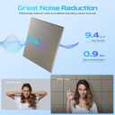 18 Pack Acoustic Panels for Walls, 12" x 12" x 0.4" High Density Self-Adhesive Soundproof Wall Panels, Sound Absorbing Foam Panels for Home & Office Studio (Camel)