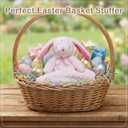 Pro Goleem Loveys for Babies Bunny Security Blanket Baby Girl Gifts Newborn Soft Pink Lovie for Infant and Toddler Snuggle Toy Stuffed Animal, Pink 16 Inch