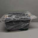 Ziliny 4 Pcs Metal Wire Basket with Wooden Handles Mesh Steel Storage Organizer Bin Containers for Home Cabinet Pantry Closet Kitchen Fridge Fruit Makeup Snacks Gifts (Extra Large, Black)