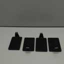 Palonu 4 Pcs Black Christmas Stocking Holders, Heavy Duty Mantle Hangers Cast Iron Hanging Hooks with Non-Slip Pad,Christmas Ornaments Xmas Holiday Decoration Shelf Window Fireplace Mantel Dcor