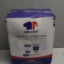 JOLLY CHEF 16 oz Coffee Cups with Lids 100 Pack, Disposable Hot Paper Coffee Cups with Lids, Sleeves and Stirrers for Christmas, Thanksgiving, Party