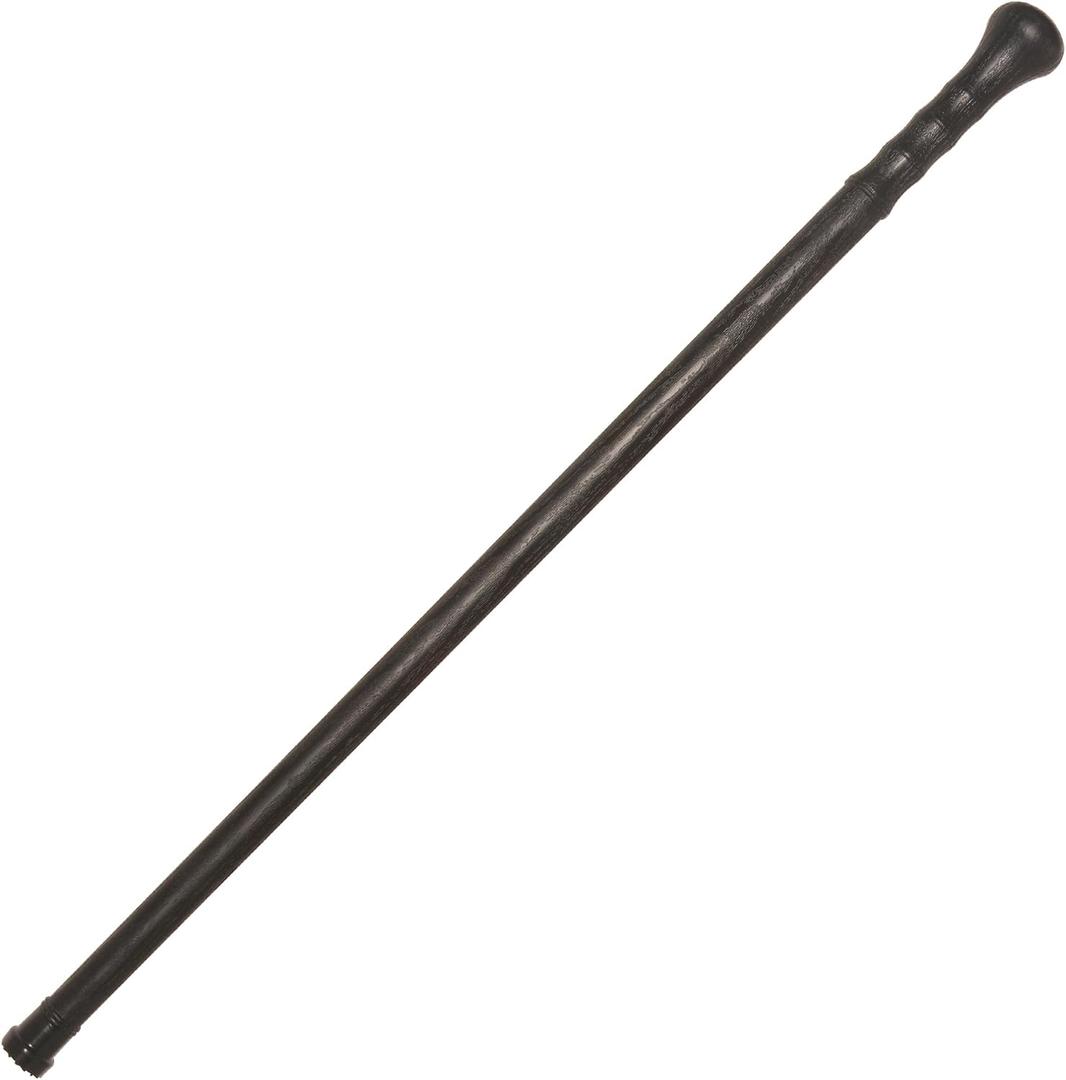 35 Inch Walking Cane Hiking Stick, Heavy Duty Polypropylene Mountaineering Hiking Staff with Anti-Slip Grip & Rubber Tip, 1.6 lbs Lightweight Trekking Pole for Men and Women, Black
