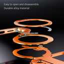 HUHUCASE for iPhone 17/16/15/14/13promax Mobile Phone Case Creative Skeleton Z-Shaped Anti-Fall Heat Dissipation Metal Frameless Magnetic Bracket (Silver,iPhone 16 Pro)