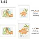 upsimples 12x16 Picture Frame, Display Pictures 8.5x11 with Mat or 12x16 Without Mat, Wall Hanging Photo Frame, White, 1 Pack