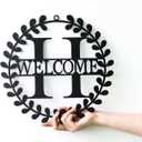 12 Inch Metal Letters H Home Wall Art Decor, Engagement Gifts for Couples, Garden Christmas Decor, Patio Outdoor Decorations, House Warming Gift New Home, Bridal Shower Gift, Bathroom Wall Christmas Decoration Gift