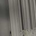 LazBlinds No Drill Blackout Vinyl Mini Blinds, White 26"x64"
