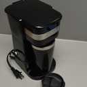 Elite Gourmet EHC111A Personal Single-Serve Compact Coffee Maker Brewer Includes 14Oz. Stainless Steel Interior Thermal Travel Mug, Compatible with Coffee Grounds, Reusable Filter, Black