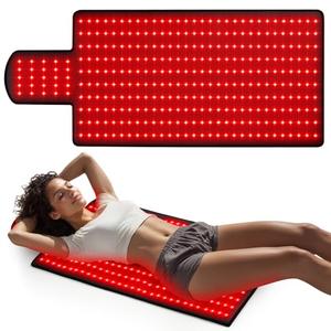 LITDUCK Body Red Light Therapy Mat, Eligible Red Light Therapy Blanket, 325pcs 2in1 LEDs(660nm& 850nm), Premium Leather, Adjustable Timer & Intensity 36.3"*15.8"
