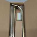 Gold Wrap Around Curtain Rods 28 to 60 Inch:Blackout Heavy duty Adjustable Window Curtain Rod for Bedroom,Industrial Darkening Curved French Metal Single Drapery Rods Easy Install,Brushed Gold