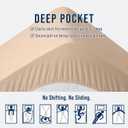 OLANLY Twin Quilted Fitted Mattress Pad  Soft Pillow Top Mattress Topper, Down Alternative Fill, Cooling Comfort Breathable Mattress Cover, Machine Washable Deep Pocket Mattress Protector, Beige