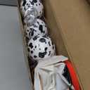 Soulchen 14 Pcs Cowhide Christmas Tree Decorations Set, Western Cow Tree Bow Topper Rustic Skirt and 12 Plastic Hanging Balls Country Ornament for Farmhouse Xmas Winter Holiday Party Decor