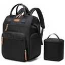 Breast Pump Bag for Spectra S1 S2 Medela, Convertible Large Diaper Bag Backpack for Working Moms with 14 inch Laptop Sleeve & Cooler Storage, Black