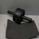 VINSGUIR Ab Roller Wheel, Abs & Core Workout Equipment for Home Gym with Knee Pad Accessories, Abdominal Wheel for Full-body Strength Training (Red And Black)