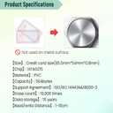 10pcs NFC Tags Clear NFC Cards NFC 215 Cards Rewritable Ntag 215 NFC Tags Transparent NFC Chip Blank NFC Tag NFC Wifi Tag，Compatible with Amiibo and TagMo for All Phone NFC Enabled