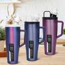 Tumbler Adapter for BrMate compatible with cirkul flavor cartridges, Era tumbler adapter with straw fits BrMate Era 40 oz Tumblers (Transparent & Black Gasket)