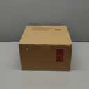 LERATIO Dinner Plates,Ceramic Dinner Plates Set of 6,10.75 inch Large ceramic plates,Modern Shape Dinnerware Dishes Set for Kitchen, Microwave & Dishwasher & Oven Safe-Coffee Rim (Roasted Sesame-Brown Rim)