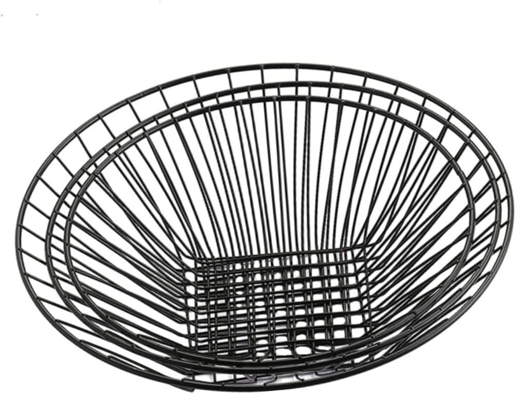 Iron Art Fruit Basket Multi-layer Woven Hanging Basket Home Decor Fruit Bowl