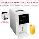 FRIGIDAIRE Countertop Crunchy Chewable Touchscreen Nugget Ice Maker, 33lbs per Day, Auto Self Cleaning, White
