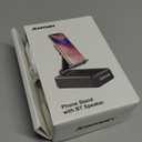 Cell Phone Stand with Wireless Bluetooth Speaker and Anti-Slip Base HD Surround Sound Perfect for Home and Outdoors with Bluetooth Speaker for Desk Compatible with iPhone/ipad/Samsung Galaxy (Black)