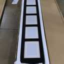 SZQINJI 3 Panel Photo Room Divider Screen, Solid Wood Divider for Room Separation for 8x10 Picture Frame Without Mat for 5x7 Photo with Mat, Black