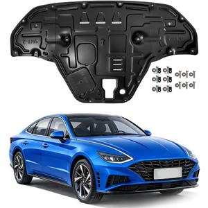 Engine Splash Shield Fit for Hyundai Sonata 2020-2023 Engine Case Guard Under Cover Compatible with 2021 2022 Sonata Front Engine Guard Mud Flaps (Black)