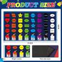 Drydiet 11.8 x 6.6 ft Classroom Rug Elementary Daycare Rug Shapes & Colors