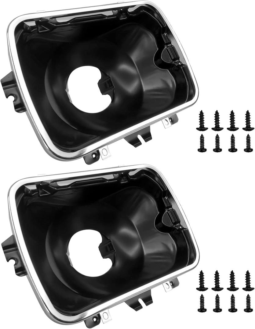 42437 Headlight Bucket Kit, 5X7 Headlight Mounting fit for Chevrolet Express, GMC Savana 1500, 2500, 3500 Safari Yukon Topkick Chevy Express 4500 K10 K20 K30 Suburban Cadillac Escalade(2PCS)