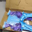 Potty Training Toilet Seat with Step Stool Ladder for Kids and Toddlers Adjustable Toilet Training Seat with Soft Not-Cold Padded Seat Safe Handles and Non-Slip Wide Steps, Purple and Blue