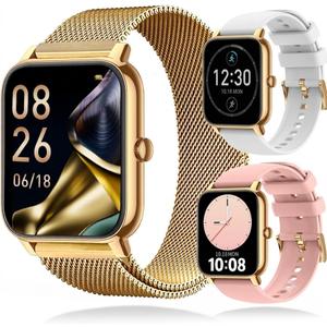 Smart Watch for Men Women with Phone Call (Dial/Receive),Fitness Tracker Smartwatch for Android iOS Phones,Health Heart Rate Sleep Monitor Calorie Pedometer Reminders Music Multi-Sport Modes Pack of 1