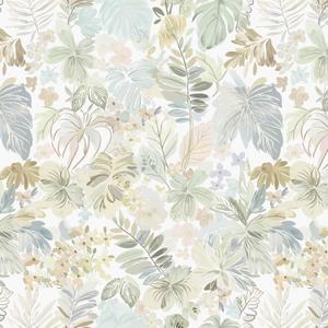 Heroad Boho Peel and Stick Wallpaper Tropical Wall Paper Botanical Floral Contact Paper 17.3''X393'' Removable Self Adhesive Wallpaper for Bathroom Kitchen Cabinet Waterproof Thicken Decor Vinyl Roll (Green/Colorful)