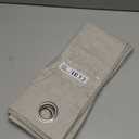 Melodieux Full Blackout Curtains 63 Inch Length, Beige Cafe Kitchen Curtains Sets for Windows, Grommet Top Thermal Insulated Drapes with Black Back for Bedroom Living Room, 52" W x 63" L, 2 Panels