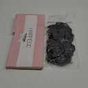 SARLA 2PCS Messy Hair Bun Hair Pieces Wavy Curly Synthetic Updo Fake Scrunchies Ponytail Extension for Women Black Brown