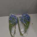 N&T NIETING Babys Breath Artificial Flowers Bulk, 10Pcs Blue Fake Gypsophila Bouquet Flowers Real Touch Faux Babies Breath Arrangement for Wedding Floral Party Home Centerpieces Vase Decoration, Blue