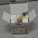 Dimmable E12 LED Bulbs 6W, T6 Edison Light Bulbs Soft White 3000K, 60W Candelabra Incandescent Bulbs Equivalent Vintage LED Filament Edison Candle Bulb, 600lm, 6Pack