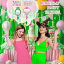 Geelin 24 Sets Pink and Green Mirror Crafts Foam Mirror for Witch Princess Party Favors DIY Decorate Your Own Glass Party Favors Movie Fan Gifts for Birthday Decorations