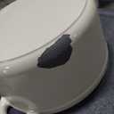 Overmont Enameled Cast Iron Dutch Oven 7QT, White 