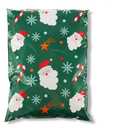 Fuxury Christmas Poly Mailers 14.5x19 Inch 50Pcs,Large Shipping Bags Christmas for Clothing,Strong Adhesive Shipping Envelopes for Small Business, Self Seal Poly Bag Mailing Envelopes Green Santa