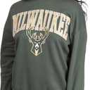 Ultra Game womens Nba Official Extra Soft Fleece Distressed Oversized Pullover Sweatshirt (Medium, Team Color)