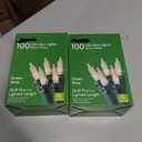 Holiday Home 100 LED Mini Lights - Warm White (Green Wire) Pack of 2