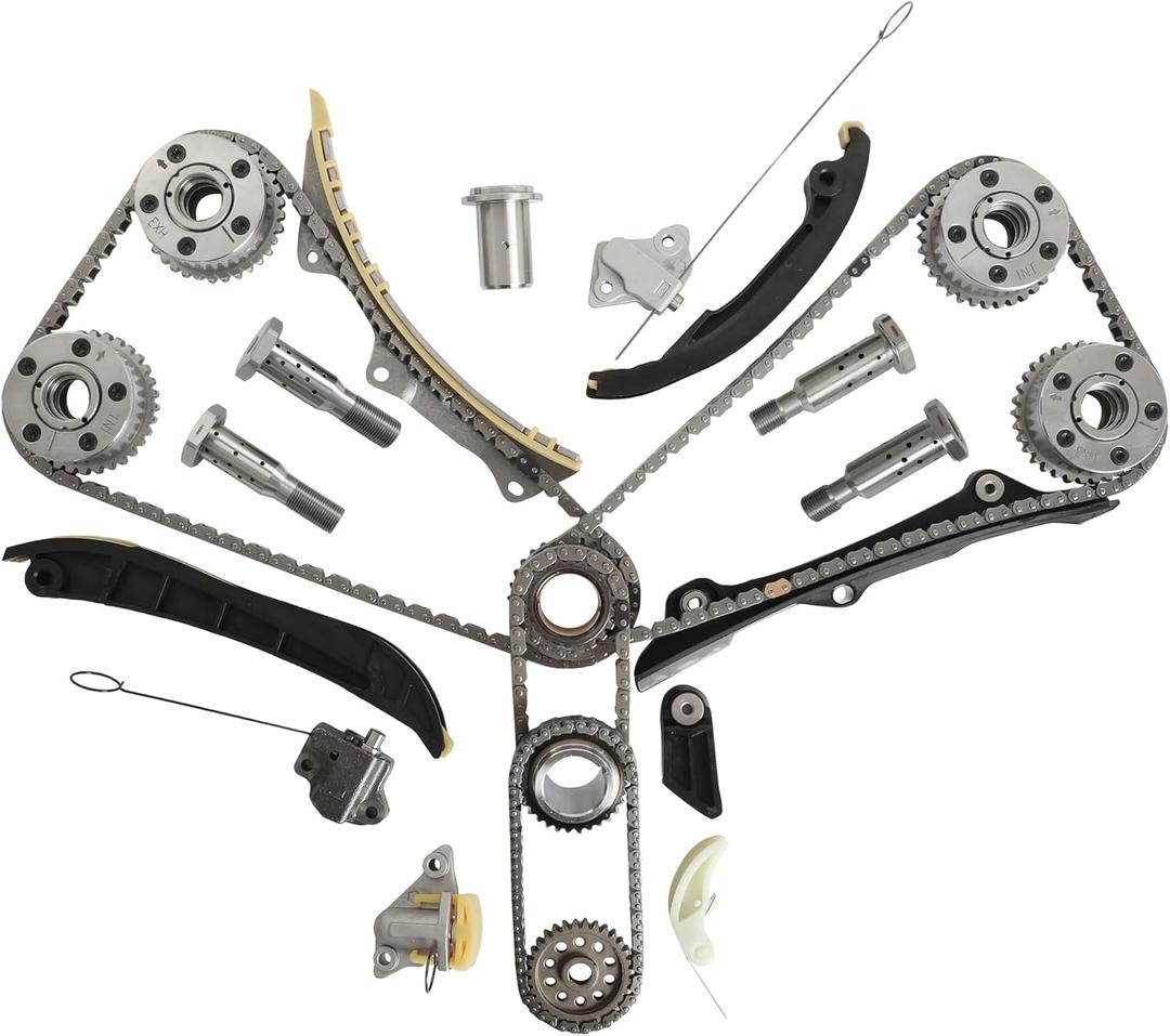 3.6 Pentastar Timing Chain Kit With VVT & Solenoid Fit For Ram 1500 C/V Dodge Avenger Challenger Charger Durango Jeep Cherokee Grand Wrangler Chrysler 200/300 Town & Country 3.6L 2011-2015