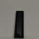 Mezuzah Case – Shin-Shaped Design, Black Aluminum, up to 6" scroll– Full Hebrew ש Shape – Easy Peel & Stick to Install – Waterproof – Jewish gifts – Home Blessing & Protection (1, Black)