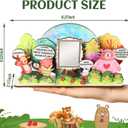Galentines Day Gift for Best Friend  Cute Forest Animals DIY Desk Decor with Mirror, You Are Gorgeous Self Love Table Ornament, Easy-to-Assemble Wooden Display, Encouragement Gift for Her