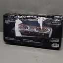 OVENTE Electric Double Burner, 1700W Coil Hot Plate, Black BGC102B